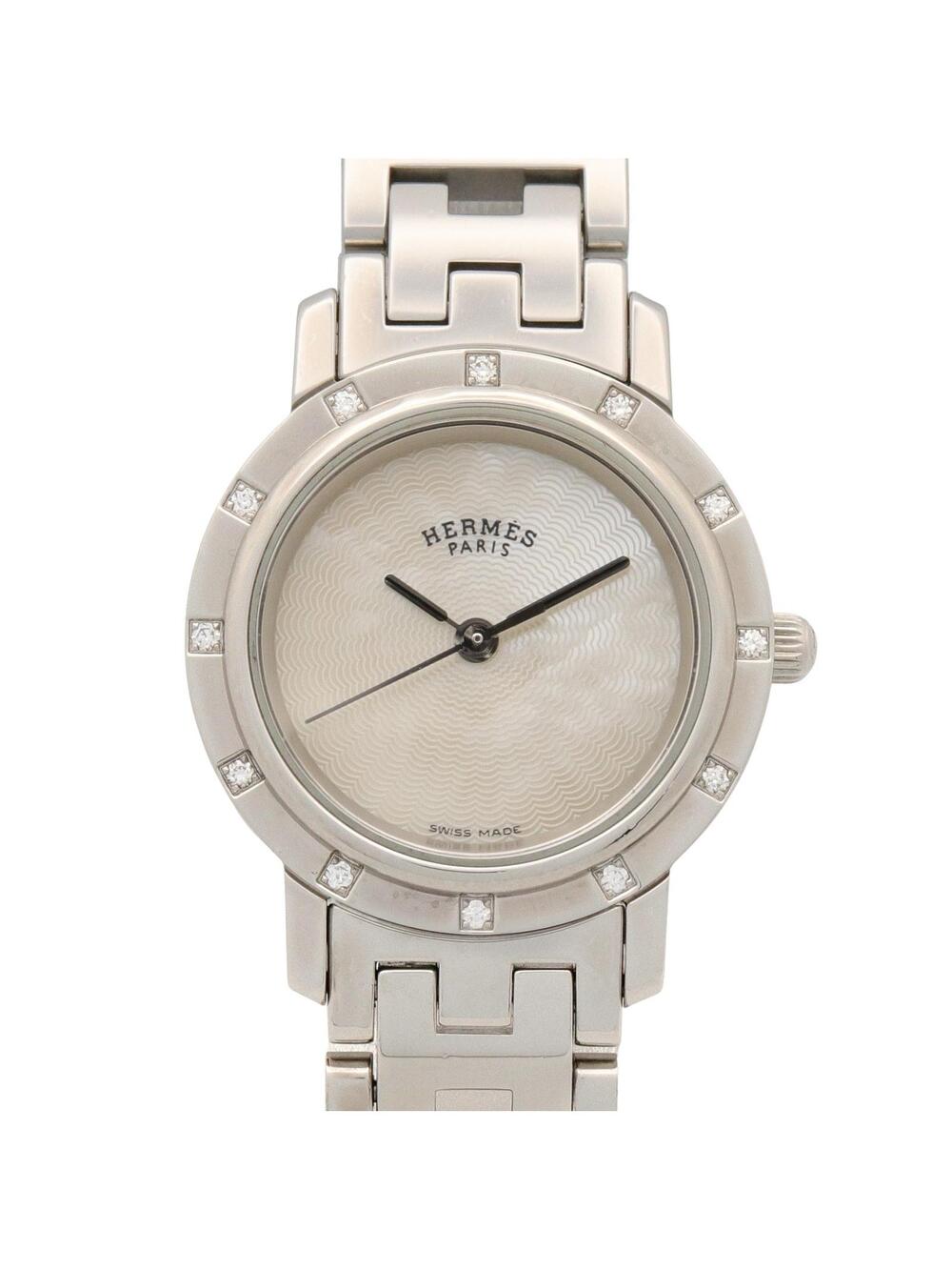 Hermes Clipper Nacre 12P Diamond Wrist #360156H10B